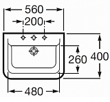 Раковина Roca The Gap 56x40 32747S000