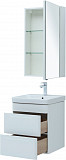 Мебель для ванной Aquanet София 50 белый глянец (2 ящика) 00274191
