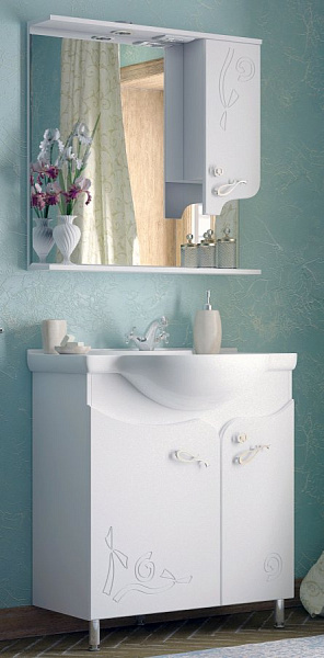 Зеркало-шкаф Corozo Венеция 85/С белый SD-00000283