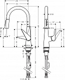 Смеситель для кухни HANSGROHE Talis S 200 72813000