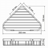 Полка металлическая Wasserkraft K-733WHITE