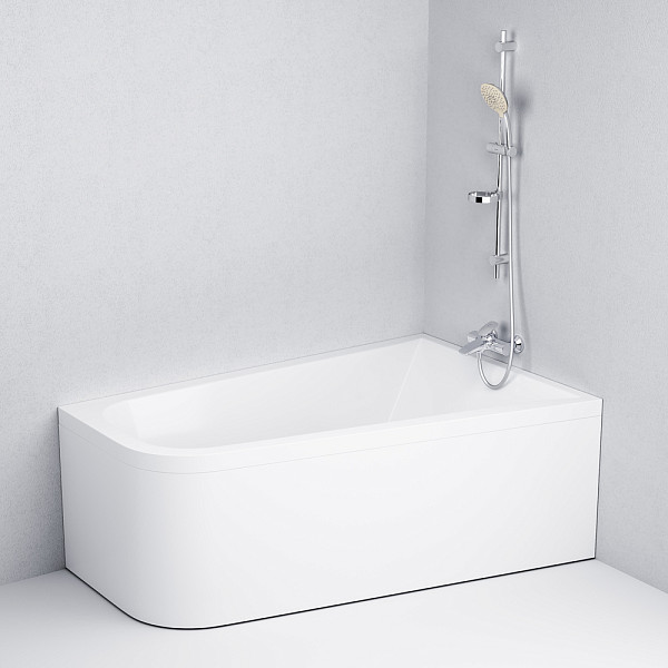 W72A-160R100W-A2 Ванна акриловая spirit  ассиметричная 160x100, без слива/перелива, правосторонняя