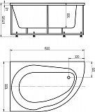 Акриловая ванна Aquatek  Вирго 150x100 VIR150-0000038