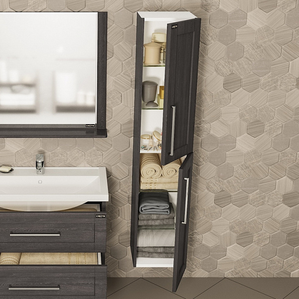 Пенал подвесной Венера 30 дуб шале графит Санта 521004