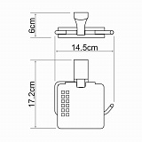 Держатель туалетной бумаги Wasserkraft Exter K-5225