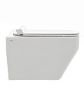 AQM2009 Унитаз подвесной AQUAme с сиденьем SoftClose, технология смыва Rimless, скрытый крепеж. 525х360х370