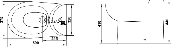 Биде "ЖЕНЕВА" (КЕРАМИН)