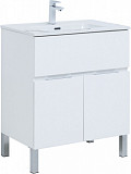 Тумба под раковину Aquanet Алвита New 70 1 ящик, 2 дверцы, белый матовый 00303901