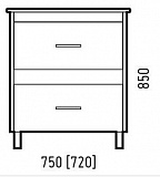 Тумба под раковину Corozo Верона 75 антик SD-00000347
