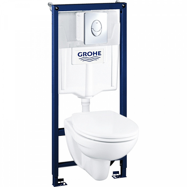 Комплект Grohe Solido 39192000 унитаз + инсталляция + клавиша
