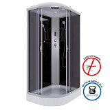 Душ.каб. NG-3512-14RP (1200х800х2150) низкий поддон(13см) стекло ТОНИРОВАННОЕ 3 места