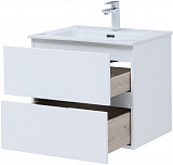 Тумба под раковину Aquanet Алвита New 60 2 ящика, белый матовый 00277510