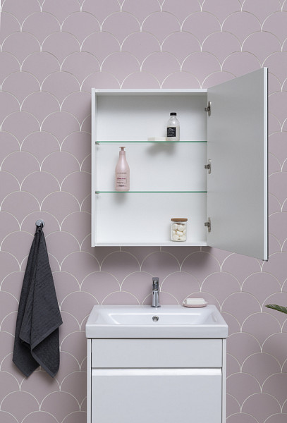 Зеркало-шкаф Aquanet Палермо 60 белый 00203939