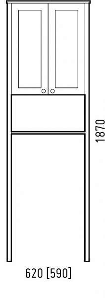 Стойка Corozo Таормина 60 белая SD-00000368