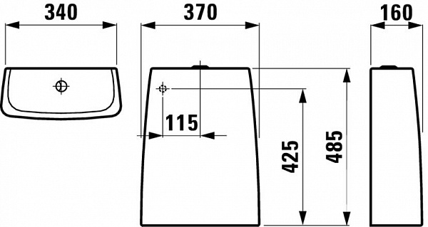Бачок для унитаза Laufen Alessi one 8.2697.1.400.275.1