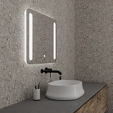 Зеркало LARA (700*800*45) LED с сенсорным выключателем и гравировкой