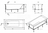 Акриловая ванна Roca Elba 170х75 248507000