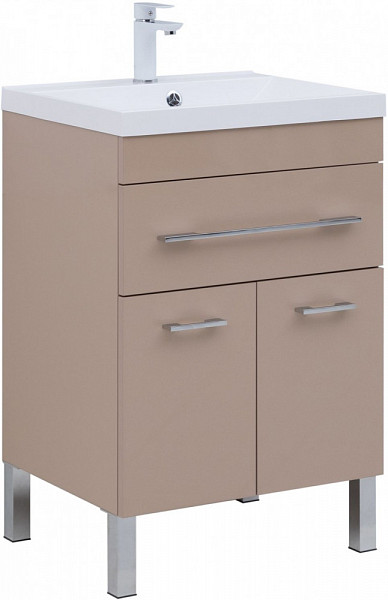 Тумба под раковину Aquanet Верона 60 капучино (1 ящик, 2 дверцы) 00304534