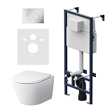 IS70131.741701 Инсталляция с клав ProC L мат хром с подвес унит Sense FlashClean с сид м/лифт