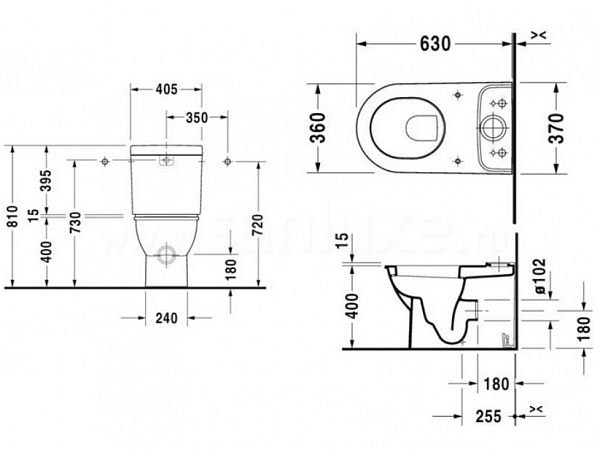Бачок для унитаза Duravit Darling New 0931100005