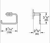 Держатель туалетной бумаги Grohe Essentials Cube 40507001 Хром