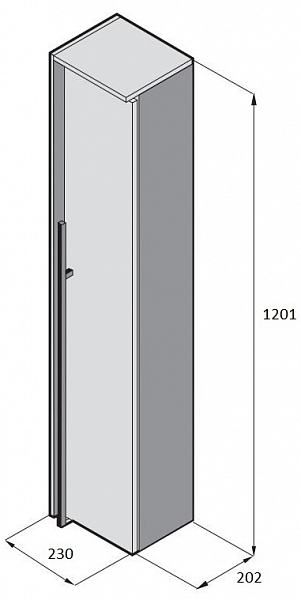 Шкаф - колонна Roca Aneto белый левый 857431806