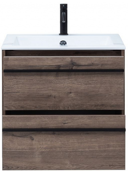Тумба под раковину Aquanet Lino 60 Дуб Веллингтон 00253910