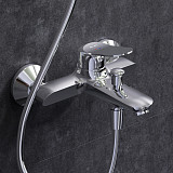 F40885C14 Sunny набор 2в1: см-ль д/ванны/душа, верхний душ d 220 мм, ручн.душ 110 мм, 1 ф-ция, душев