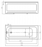 Акриловая ванна Aquatek  Мия 170x70 MIY170-0000004