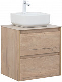 Тумба под раковину Aquanet Nova Lite 60 дуб крафт (2 ящика) 00287901