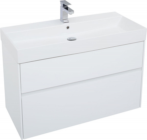 Тумба под раковину Aquanet Бруклин 100 белый 00203961