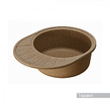 Мойка для кухни Aquaton Чезана круглая с крылом терракотовая 1A711232CS270