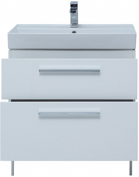 Тумба под раковину Aquanet Nova 75 белый (2 ящика) 00242262