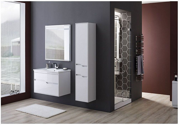 Тумба с раковиной Aquanet Модена 85 белый 00212663