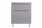 Тумба напольная "Бергамо мини 70" (2 ящ.) Люкс антискрейтч серый, под раковину, PLUS СС-00002312