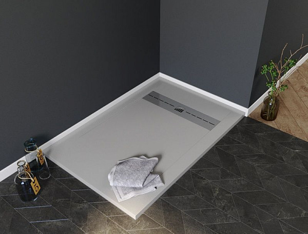 Душевой поддон Aquanet Delight 120х80 серый 00258883