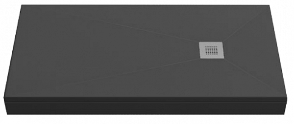 Душевой поддон Creto Ares 100x80, черный