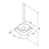 DA7733300 Jupiter Стойка с туалетной щеткой