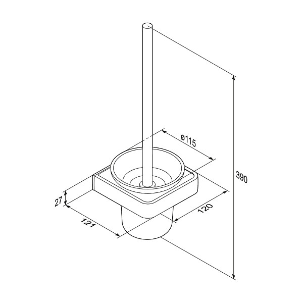 DA7733300 Jupiter Стойка с туалетной щеткой