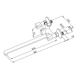 Смеситель для ванны с длинным изливом, Tring, Milardo, TRISBL2M10