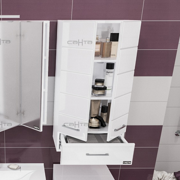 Подвесной шкаф над стиральной машиной Омега 48х90 Санта 407004