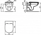 Унитаз подвесной Ideal Standard Tempo T331101