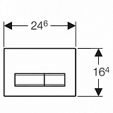Клавиша смыва Geberit Sigma 50 115.788.GH.5 нержавеющая сталь