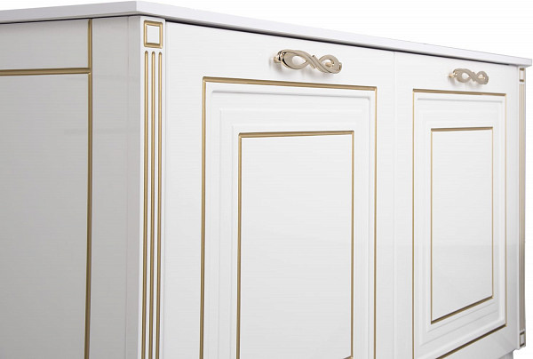 Тумба под раковину Aquanet Паола 120 белый/золото 00186114