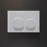 Клавиша смыва, универсальная, белый, Uniglass, 001, IDDIS, UNG01GWi77