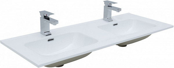 Раковина для тумбы Aquanet Flat 120 (двойная) 812-120D