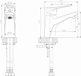 Смеситель для раковины Bravat Eco-D F193158C