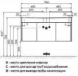 Тумба под раковину Акватон Беверли 97 см 1A236701BV010