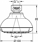 Верхний душ Grohe Tempesta Classic 26050001