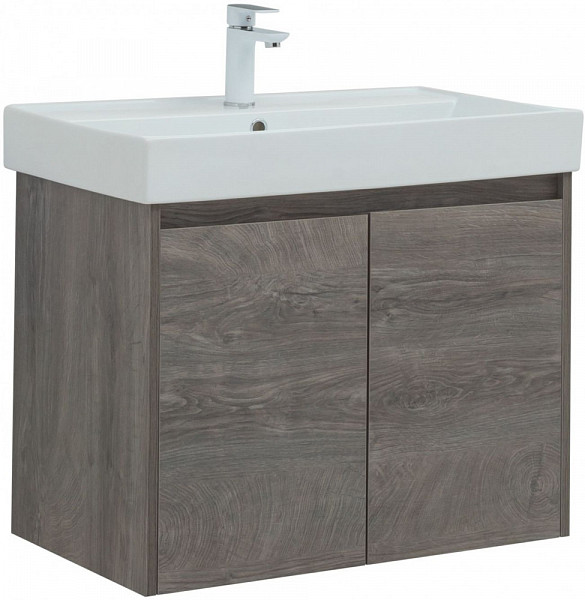 Тумба под раковину Aquanet Nova Lite 75 дуб рошелье (2 дверцы) 00298851